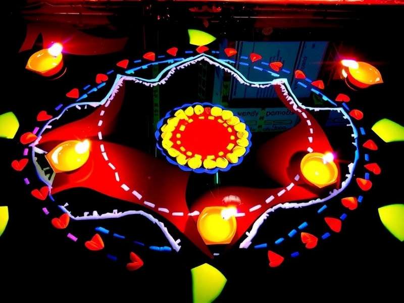 Tropical Fish Bonanza India - Diwali Special Tropical Fish Bonanza India Diwali special with fish decorated in rangoli patterns and diyas floating in water